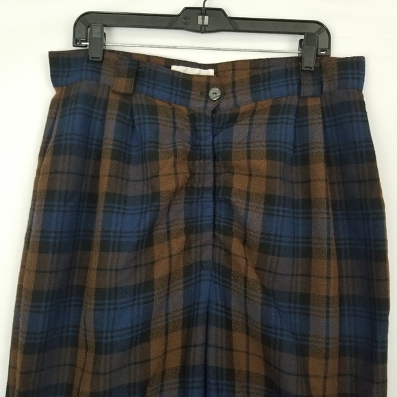 VINTAGE PLUS SIZE WOMENS 18 PLAID PANTS STIRRUPS - Picture 4 of 6